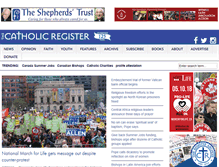 Tablet Screenshot of catholicregister.org